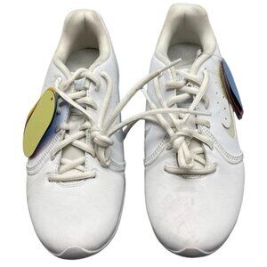 Nike sport shoes lace up white size 7.5 rigid soles 647937-100 READ new with tag